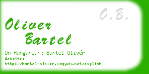 oliver bartel business card